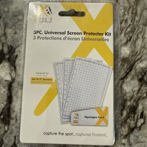 Xit XTSP3R 3 Piece Universal Screen Protector Kit Clear Fits Up To 5" Devices
